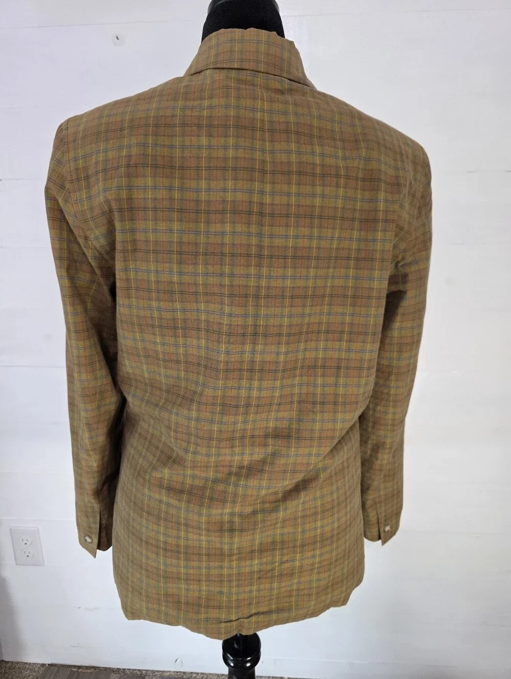 VTG 2003 Banana Republic Classic Lightweight Plaid Cotton Blazer/Sports Coat. S